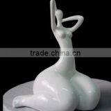 Abstract Modern Style White Fiberglass/Resin Nude Fat Woman thumbnail-1