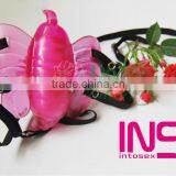 Luxury Women Wearing Sexy Butterfly Adjustable Speed Vibrator Masturbate Sex Toy thumbnail-1