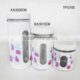 Homeware White Spraying Plastics Stocked Glass Candy Jar thumbnail-1