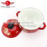 Yiwu Houseware Red Hot Sale 5pcs Enamel Coated Cast Iron Cookware Wholesale thumbnail-4