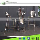 LC04 Cheap Bar Stool Stainless Steel Chair With Single Arm thumbnail-1