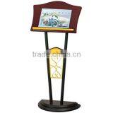 Classic and Unique Menu Stainless Steel Sign Stand/ Outdoor Fashionable Iron Foot at Pavement Advertising Poster Stands P-66 thumbnail-1