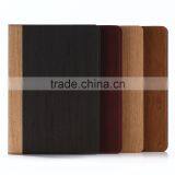 Nature Wood Grain PU Card Bumper/pocket Cell Phone Case for Ipad thumbnail-1