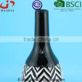 Decorative Vases Glazed and Wash Black/white Ceramic Flower Vases for Home Decor thumbnail-3