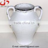 With Handle White Antique Ceramic Vases, Large Floor Vases thumbnail-1