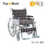 TOPMEDI Aluminum Handicapped Ramp Folding Outdoor Wheelchair thumbnail-1