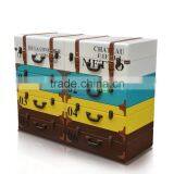 Art Furniture Chest Of 8 Drawers, Suite Case Shaping Front Side Multi Color thumbnail-4