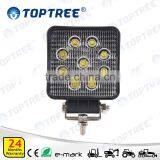 27W Square Led Work Light Aluminum Working Lamp Plastic Housing Light Bar thumbnail-1