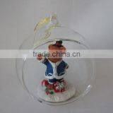 Crystal Balls Dollarma One Dollar Cheapest XMS Christamas Bear Deer Santa SnowFlake Glass 156049-15054 thumbnail-5