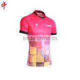 Full Sublimation Uniforms,Rugby t Shirt,Red Jersey Football Wears Shorts thumbnail-4
