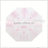 Kearing 8 Angle Patchwork Ruler Flexible Plastic Rulers With Sandwich Line Printing #P808