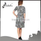 Ladies Casual Dresses Black Sexy See-through Maternity Dress Clothes thumbnail-2