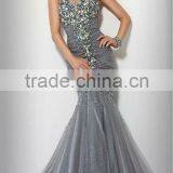 Silver Backless Celebrity Boutique Dress thumbnail-1