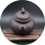 Pure Handmade Ceramic Family Kungfu Tea Pot Chinese Qinzhou Nixing Pottery Clay Pot thumbnail-2