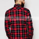 Latest Man Flannel Check Shirt With Your Logo thumbnail-2