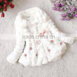 Children's Girls Elegant Baby Faux Fur Fleece Lined Kid Coat 18908 thumbnail-4