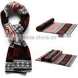 1 pc Hot Sale Good Quality Printed Flowers Acrylic Lmitation Cashmere Men and Women Winter Scaf thumbnail-6