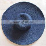 Wholesle Lady Summer Straw Monogrammed Floppy Hat thumbnail-6