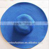 Wholesale New Fashion Straw Monogramed Floppy Hat thumbnail-4