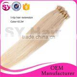 New Arrival 100 Human Hair I-Tip Hair Extension, Factory Wholesale Price Brazilian Human Hair Sew In Weave thumbnail-4