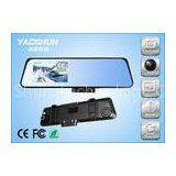 Dual Lens Car DVR Recorder 4.3 Inch LCD Screen Rear View Mirror With GPS thumbnail-1