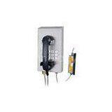 Steel Weatherproof Emergency Phone Wall Mount , Moisture Proof Mining Telephone