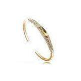 Trendy Woman Gold Plated Cuff Bangle Support Yellow Gold / Rhodium