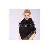 Personalized Elegant Black / Red 100% Wool Scarf Digital Printed Pashmina Shawls