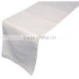 White Satin Table Runner and Banquet Satin Table Runner