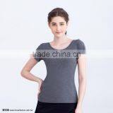 Women Sports Fitness Gym Women Clothing Blank Tee Shirts thumbnail-1