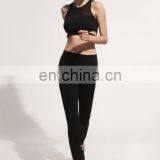 Crazy deal SUPPLEX nylon and spandex Queen Yoga branding sports bra and shorts set