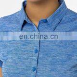 New Design Ladies Dry Fit 100% Polyester Polo Shirts for Hiking thumbnail-4