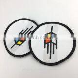 Custom Sewn on Woven Brand Patches for Garment Clothing thumbnail-3