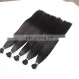 Hot selling unprocessed virgin brazilian i tip hair extensions wholesale