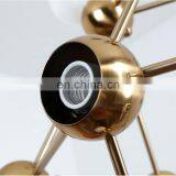 Modern Industrial Art Deco Metal Glass Ball Round Led Ceiling Chandelier Pendant Lamp thumbnail-6