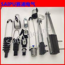 Wire and Cable Plastic Wedge Type Anchor Strain Clamp Tension Clamp Dead End Clamps for 4 Wires thumbnail-1