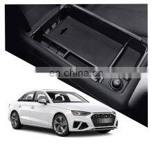 Interior Accessories Parts Silicone Armrest Rest Storage Box Center Control Console Organizer Tray For Audi S4 2016-2020