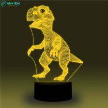 High Quality Customized Dinosaur 3D Acrylic Lamp APP Control for Kids thumbnail-2