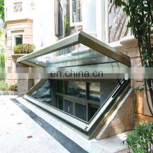 Aluminum Electric Skylight Top Hung Opening Angle 90 Degrees Roof Skylight thumbnail-3