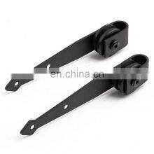 Sliding Rail Steel Heart Shaped Retro Roller Hangers Sliding Single Wood Barn Door Hardware Closet Kit thumbnail-2