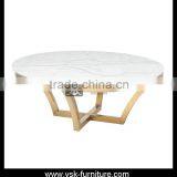 CT-156 Luxury Hotel Furniture Beautiful Hall Marble Coffee Table thumbnail-1