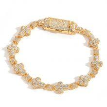 Unisex Hip-hop Bracelet, a Cross Set With Zircon - Fashionable, Personalized and Niche Jewelry thumbnail-5