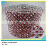 18 Rows Crystal Plastic Black Base Wedding Trimming Mesh 10 Yards thumbnail-5