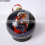 Glass christmas inside painting ornament ball