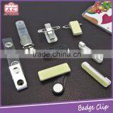Good Quality Plastic Button Name Badge Clip With Clear Vinyl Strap thumbnail-6