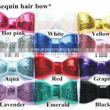 Unique 12cm Big Sequin Hair Bowknot Hair Decoration,girly Hair Bow Headband thumbnail-1