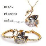 Wholesale Dream Swan Beads Necklace and Bracelet Jewelry Set & Wedding Jewelry Set