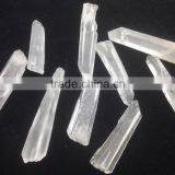 Natural Crystal Clear Quartz Point Charm Necklace on Top for Jewelry thumbnail-2