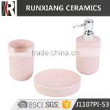 Hot Sale 4ps Ceramic Bathroom Accessories Set thumbnail-1