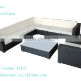 WK-029 Aluminum garden rattan sofa/outdoor PE rattan furniture